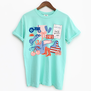 Americas Ag Girl– Comfort Colors T-Shirt