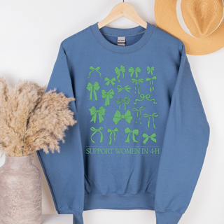 Support Women in 4-H Bow– Crewneck
