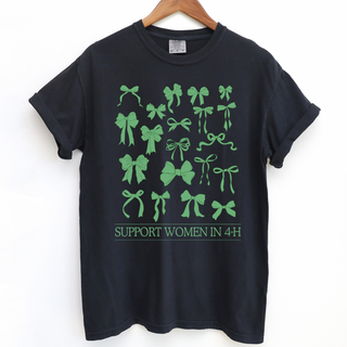 Support Women in 4-H Bow– Comfort Colors T-Shirt