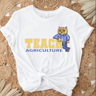 Teach Agriculture Owl– Bella Canvas T-Shirt