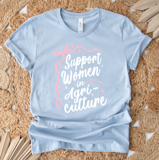 Script Support Women in Ag Bow– Bella Canvas T-Shirt