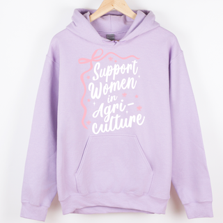 Script Support Women in Ag Bow– Hoodie