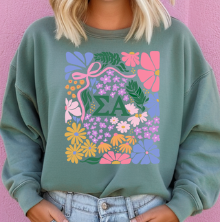 Spring Floral Sigma Alpha– Crewneck