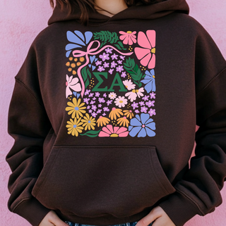 Spring Floral Sigma Alpha– Hoodie