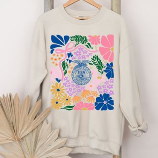 Spring Floral FFA Emblem– Crewneck