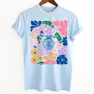 Spring Floral FFA Emblem– Comfort Colors T-Shirt