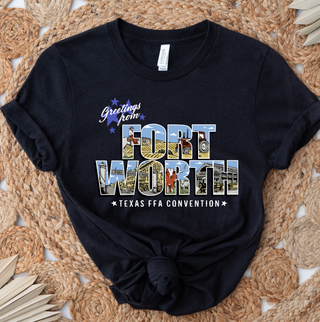 Greetings from Fort Worth– Bella Canvas T-Shirt