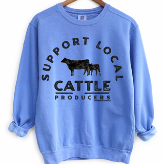Support Local Cattle Ranchers– Crewneck