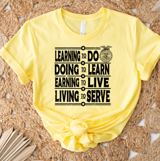 FFA Motto Bold Black– Bella Canvas T-Shirt