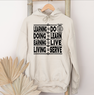 FFA Motto Bold Black– Hoodie