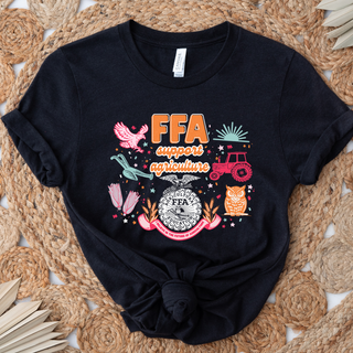 FFA Support Agriculture Symbols– Bella Canvas T-Shirt