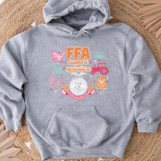 FFA Support Agriculture Symbols– Hoodie
