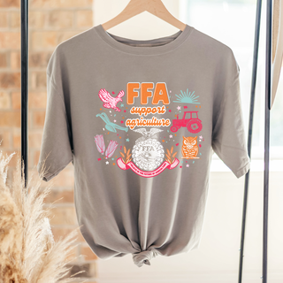 FFA Support Agriculture Symbols– Comfort Colors T-Shirt