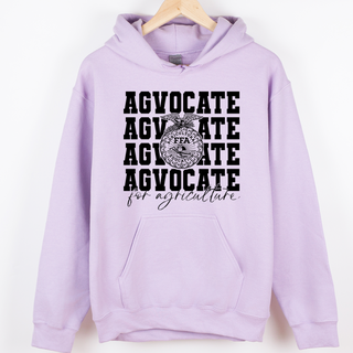 Emblem Agvocate for Agriculture Black– Hoodie