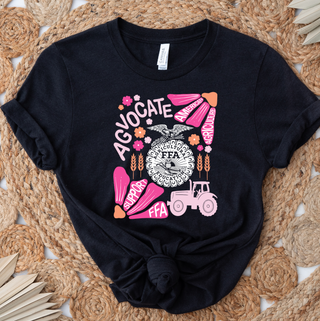 Support FFA Floral Pink– Bella Canvas T-Shirt