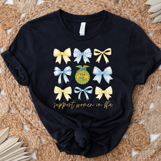 Support Women in FFA Bow– Bella Canvas T-Shirt