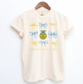 Support Women in FFA Bow– Comfort Colors T-Shirt