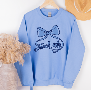 Teach Ag Bow Blue– Crewneck