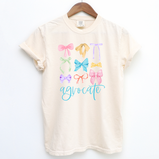 Colorful Agvocate Bows– Comfort Colors T-Shirt