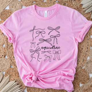 Agriculture Bow Outline– Bella Canvas T-Shirt