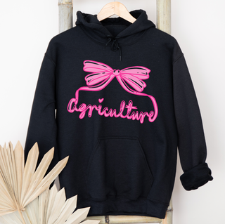 Hot Pink Agriculture Bow– Hoodie