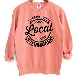 Support Local Veterinarians– Crewneck