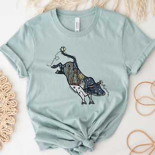 Christmas Bucking Bull– Bella Canvas T-Shirt