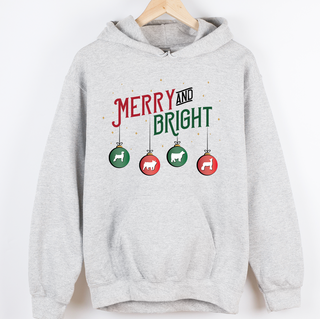 Merry and Bright Christmas Animals– Hoodie