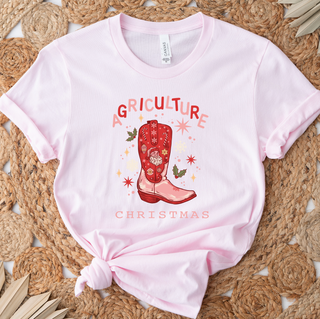 Agriculture Christmas Boot– Bella Canvas T-Shirt