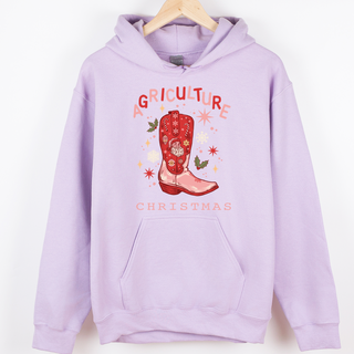 Agriculture Christmas Boot– Hoodie
