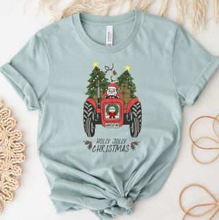 Holly Jolly Christmas Tractor– Bella Canvas T-Shirt