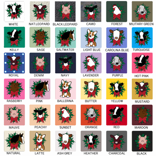 Christmas Animal Wreath- Choose Your Animals – Infant/Toddler/Youth