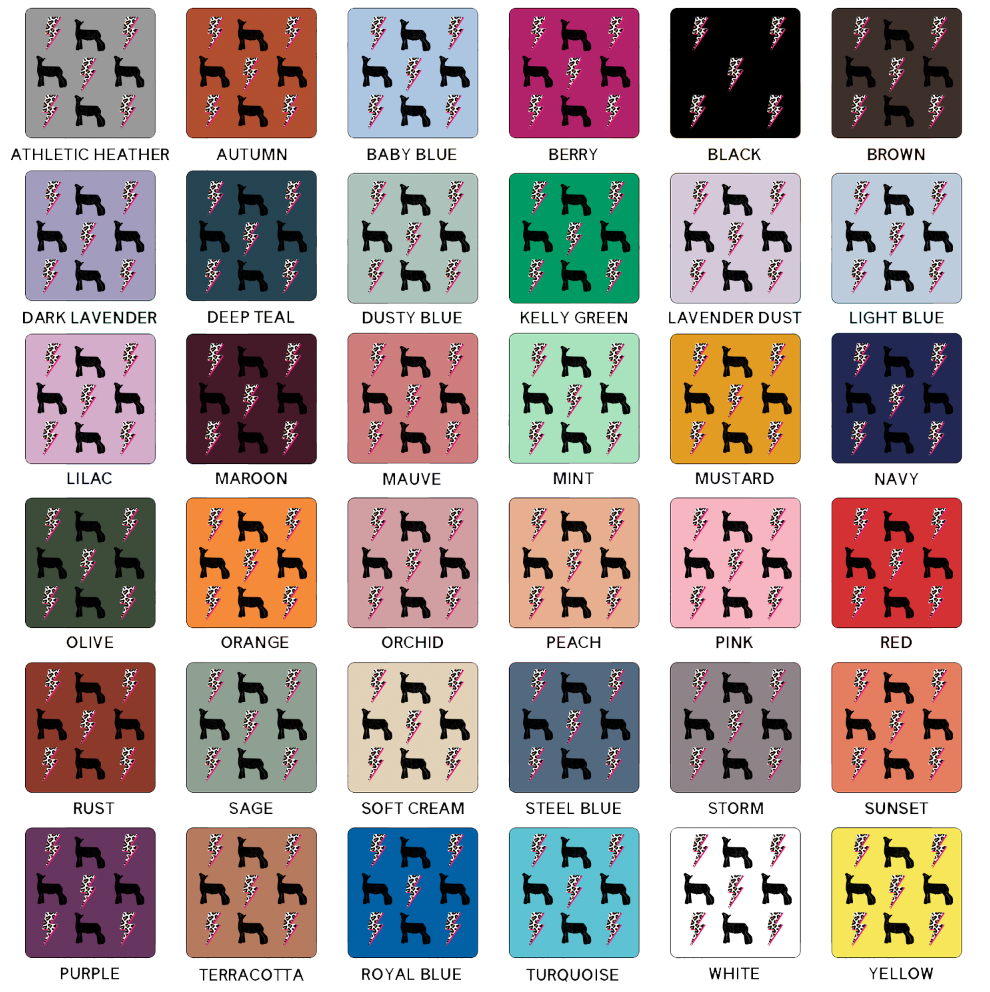 Bolt Lamb T-Shirt (XS-4XL) - Multiple Colors!