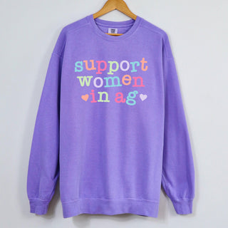 Support Women in Ag Hearts– Crewneck