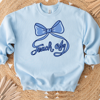Teach Ag Bow - Blue 2-color – Crewneck