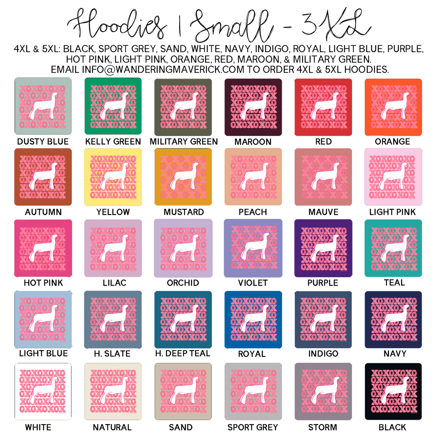 XO Lamb Hoodie (S-3XL) Unisex - Multiple Colors!
