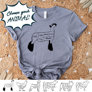 Cuts - Choose Your Animal  – Bella Canvas T-Shirt