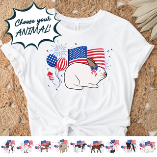 USA - Pick Your Animal  – Bella Canvas T-Shirt