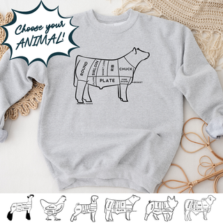 Cuts - Choose Your Animal  – Crewneck