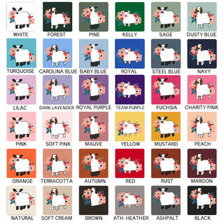 Floral Ghost Animals - Choose your animal – Bella Canvas T-Shirt