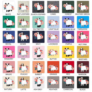 Floral Ghost Animals - CHOOSE YOUR ANIMAL – Infant/Toddler/Youth