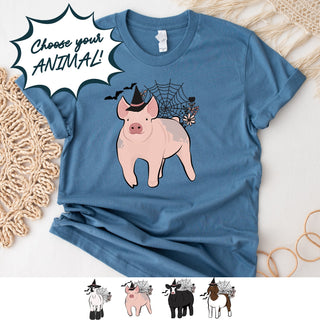 Floral Witch Animals - Choose your animal – Bella Canvas T-Shirt