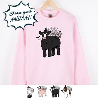 Floral Witch Animals - CHOOSE YOUR ANIMAL – Crewneck
