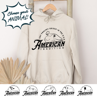 An American Tradition - Pick Your Animal  – Hoodie