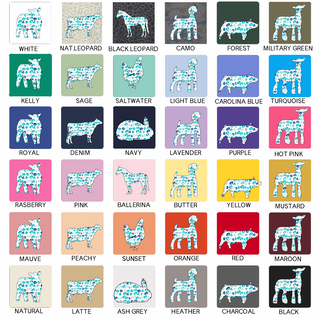 Turquoise Cheetah - CHOOSE YOUR ANIMAL – Infant/Toddler/Youth