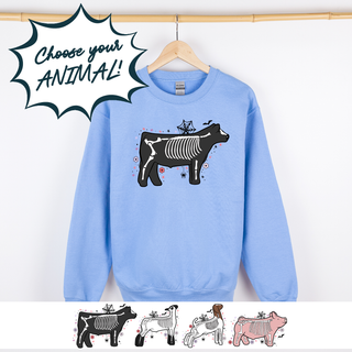 Skeleton Animals - Choose Your Animal – Crewneck