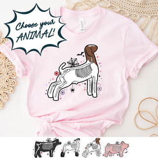 Skeleton Animal - Choose Your Animal – Bella Canvas T-Shirt