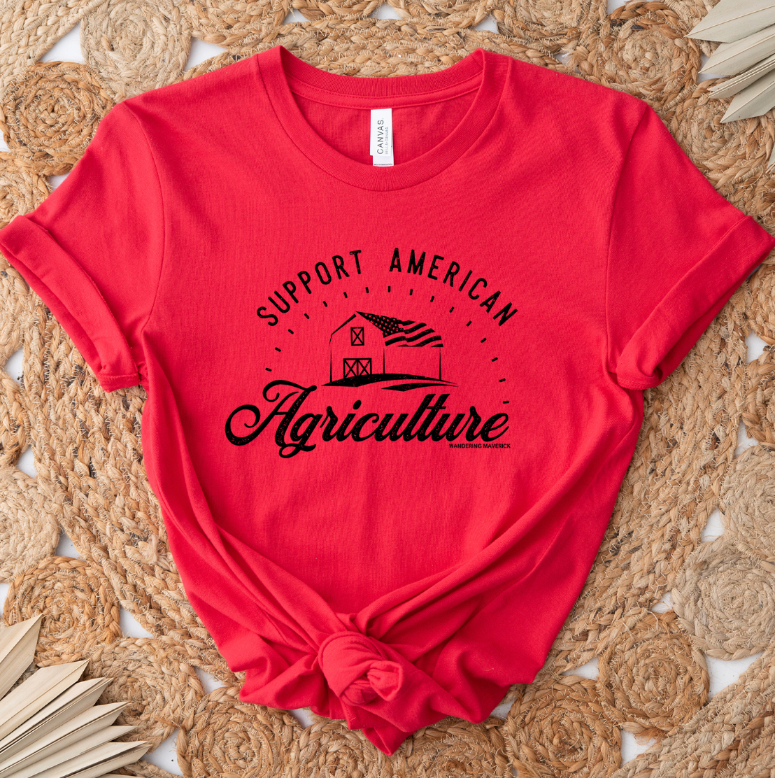Support American Agriculture T-Shirt (XS-4XL) - Multiple Colors!