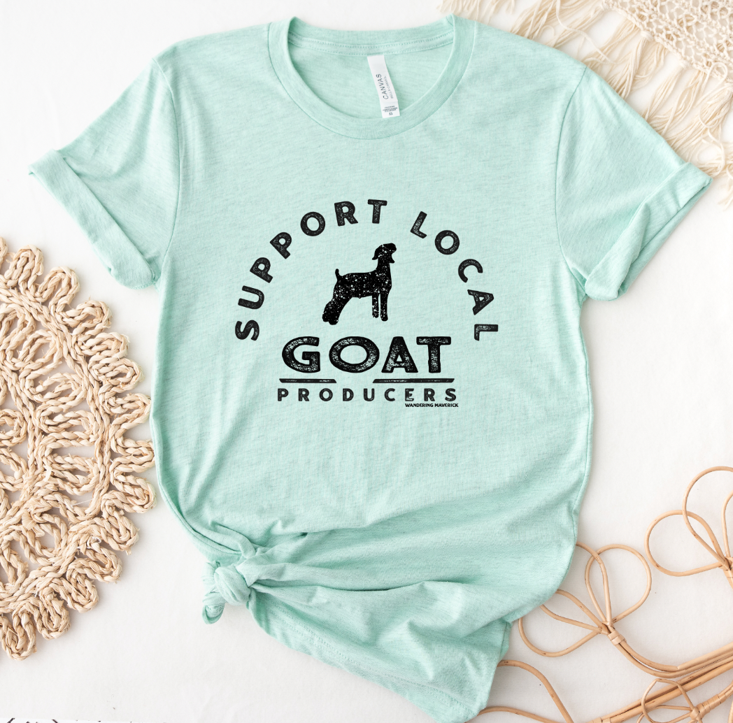 Support Local Goat Producers T-Shirt (XS-4XL) - Multiple Colors!