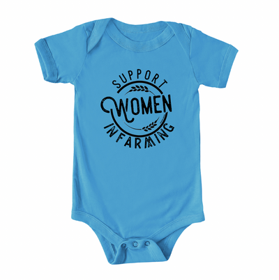 Support Women In Farming One Piece/T-Shirt (Newborn - Youth XL) - Multiple Colors!